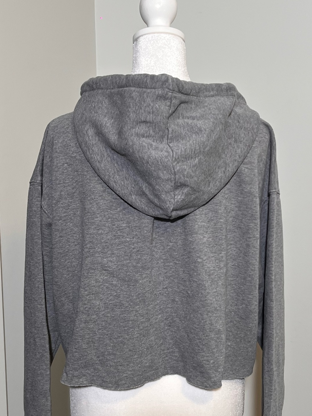 wild fable Gray Cropped Drawstring Hoodie - Picture 2 of 5